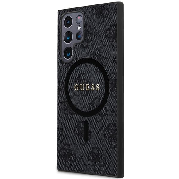 Guess Collection Leather Metal Logo - θήκη για Samsung Galaxy S24 Ultra - Μαύρο 2