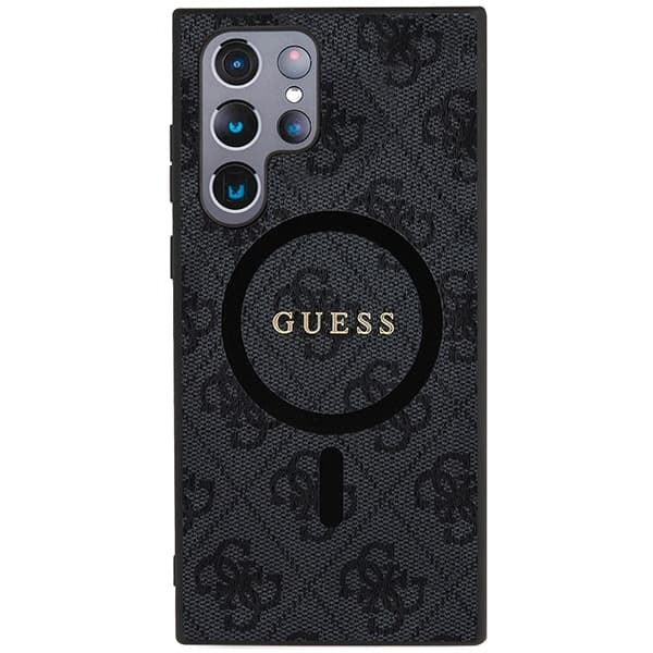 Guess Collection Leather Metal Logo - θήκη για Samsung Galaxy S24 Ultra - Μαύρο 3
