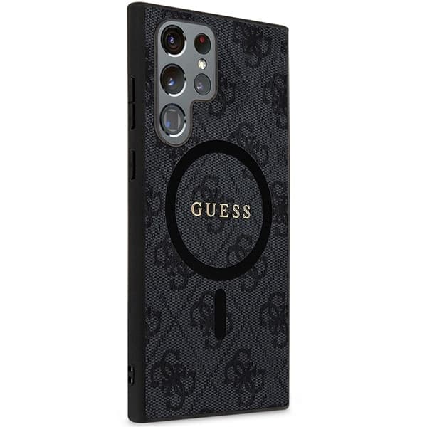 Guess Collection Leather Metal Logo - θήκη για Samsung Galaxy S24 Ultra - Μαύρο 4