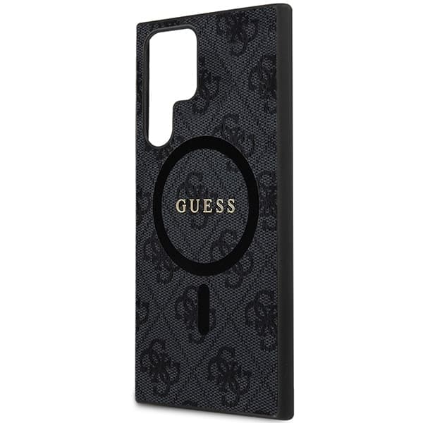 Guess Collection Leather Metal Logo - θήκη για Samsung Galaxy S24 Ultra - Μαύρο 6