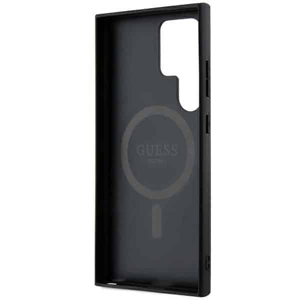 Guess Collection Leather Metal Logo - θήκη για Samsung Galaxy S24 Ultra - Μαύρο 7