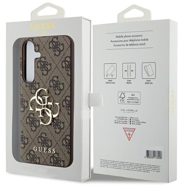 Guess 4G Big Metal Logo - θήκη για Samsung Galaxy A35 - Καφέ 8