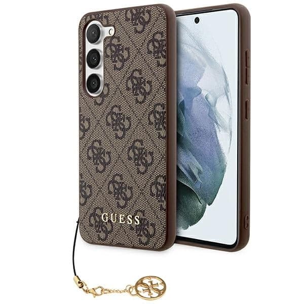 Guess 4G Charms - θήκη για Samsung Galaxy A35 - Καφέ