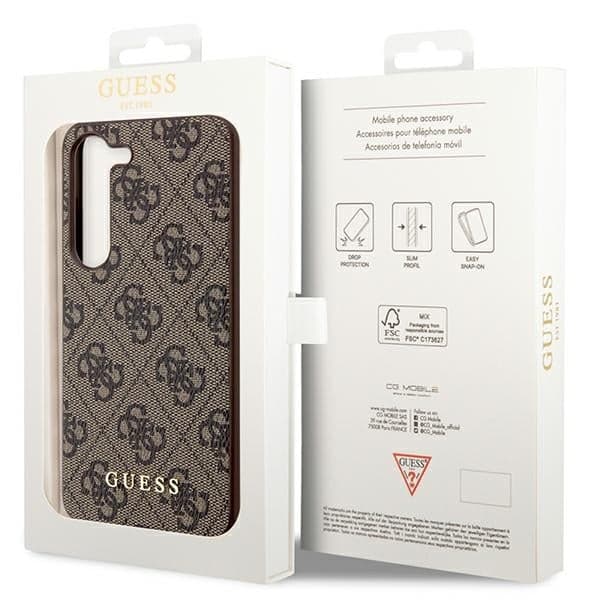 Guess 4G Charms - θήκη για Samsung Galaxy A35 - Καφέ 8