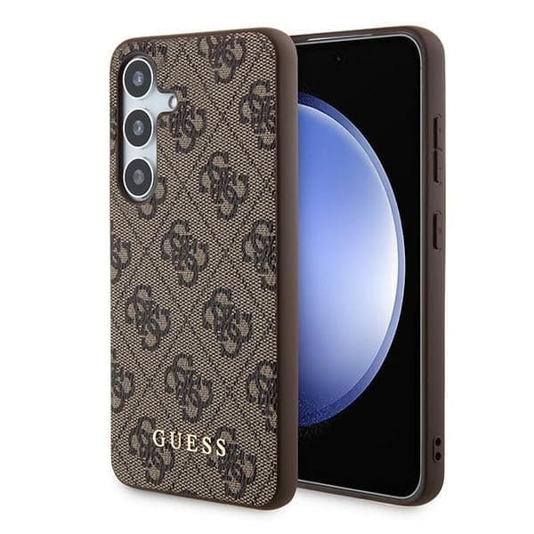 Guess 4G Metal Gold - θήκη για Samsung Galaxy A35 - Καφέ