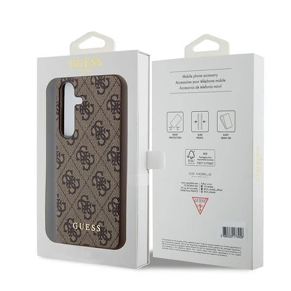 Guess 4G Metal Gold - θήκη για Samsung Galaxy A35 - Καφέ 8