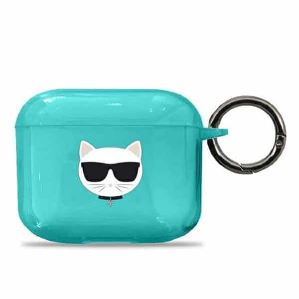 Karl Lagerfeld KLA3UCHFL κάλυμμα για AirPods 3 Choupette μπλε