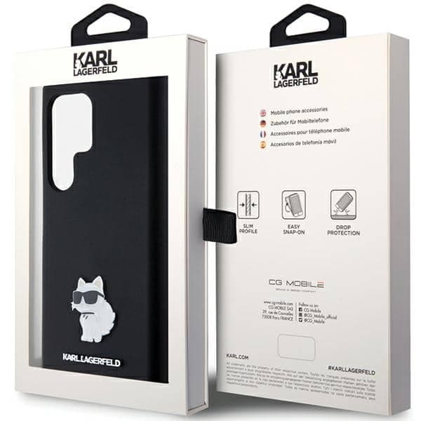 Karl Lagerfeld Silicone Choupette Metal Pin - θήκη για Samsung Galaxy S24 Ultra - Μαύρο 8