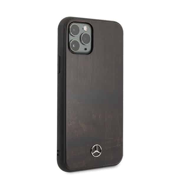 Mercedes Wood Line Rosewood - θήκη για Apple iPhone 11 Pro Max - Καφέ 5