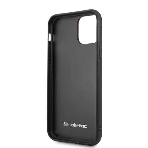 Mercedes Brown Wood Line Walnut - θήκη για Apple iPhone 11 Pro Max - Καφέ 4