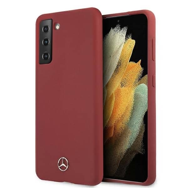 Mercedes Silicone Line - θήκη για Samsung Galaxy S21 - Κόκκινο