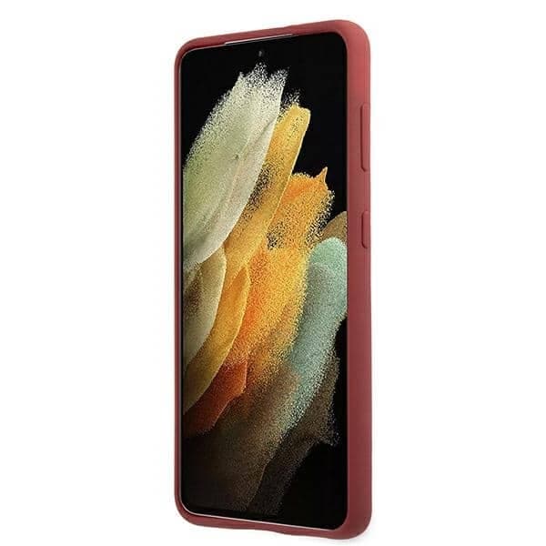 Mercedes Silicone Line - θήκη για Samsung Galaxy S21 - Κόκκινο 5