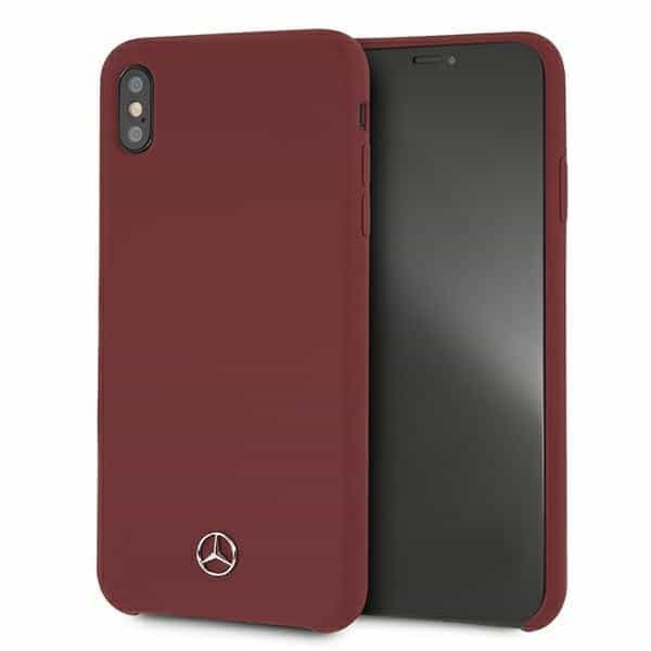 Mercedes Silicone Line - θήκη για Apple iPhone XS Max - Κόκκινο