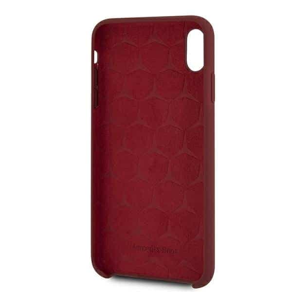 Mercedes Silicone Line - θήκη για Apple iPhone XS Max - Κόκκινο 4