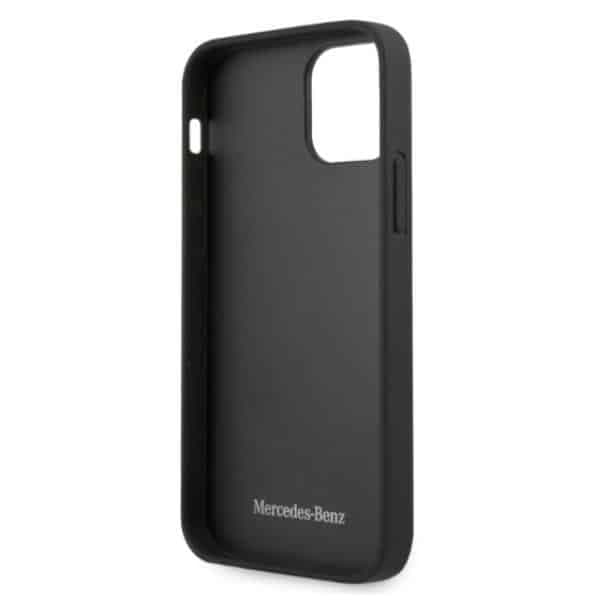 Mercedes Leather Perforated Area - θήκη για Apple iPhone 12 Pro Max - Μαύρο 7