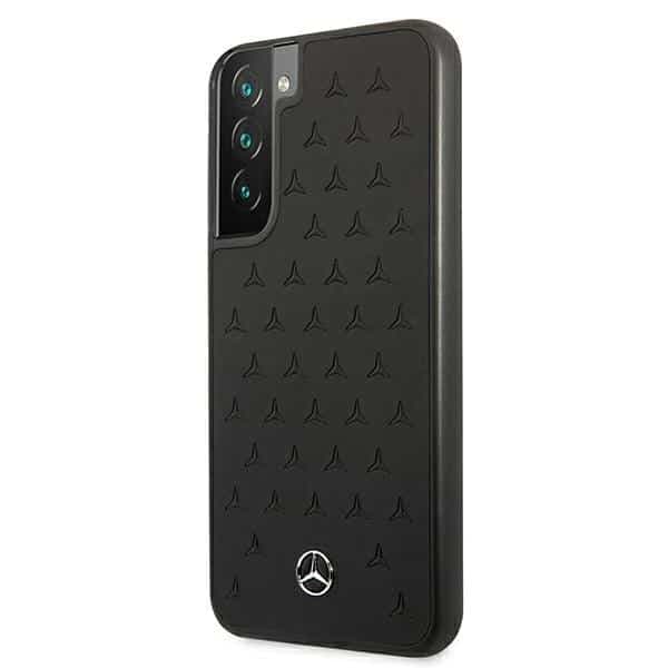 Mercedes Leather Stars Pattern - θήκη για Samsung S22 + S906 - Μαύρο 2