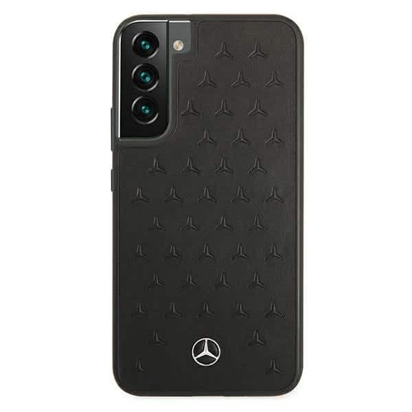 Mercedes Leather Stars Pattern - θήκη για Samsung S22 + S906 - Μαύρο 3