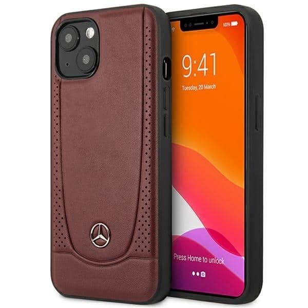 Mercedes Leather Urban - θήκη για Apple iPhone 14 Plus - Κόκκινο