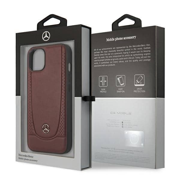 Mercedes Leather Urban - θήκη για Apple iPhone 14 Plus - Κόκκινο 8
