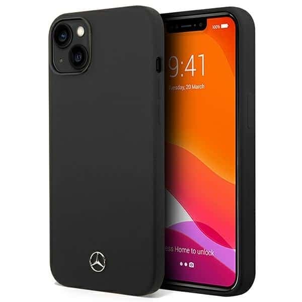 Mercedes Silicone Line - θήκη για Apple iPhone 14 Plus - Μαύρο