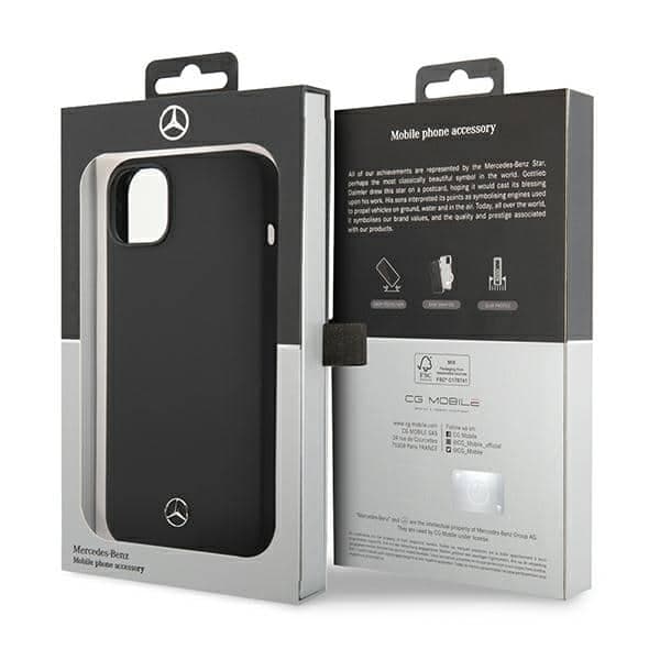 Mercedes Silicone Line - θήκη για Apple iPhone 14 Plus - Μαύρο 4