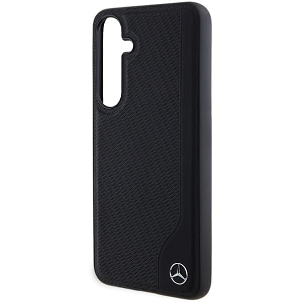 Mercedes Leather Debossed Line MagSafe - θήκη για Samsung Galaxy S24+ - Μαύρο 6