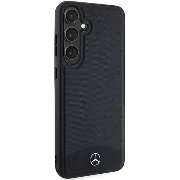 Mercedes Leather Textured & Plain MagSafe - θήκη για Samsung Galaxy S24 - Μαύρο 4