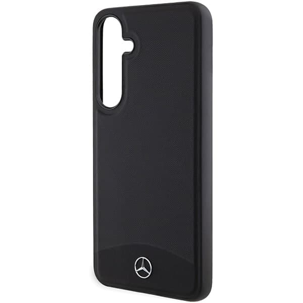 Mercedes Leather Textured & Plain MagSafe - θήκη για Samsung Galaxy S24 - Μαύρο 6