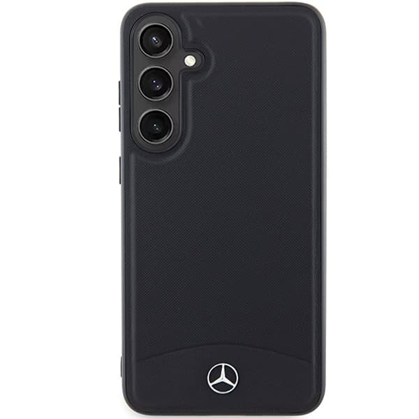 Mercedes Leather Textured & Plain MagSafe - θήκη για Samsung Galaxy S24+ - Μαύρο 3