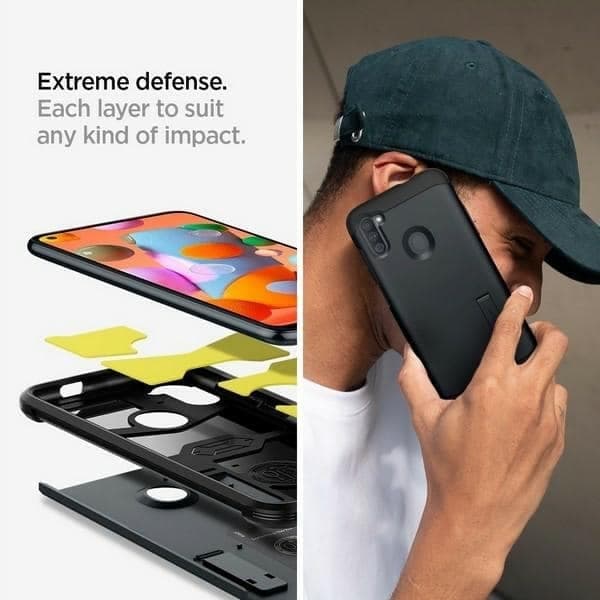 Spigen Tough Armor - Samsung Galaxy M11 - Μαύρο 7