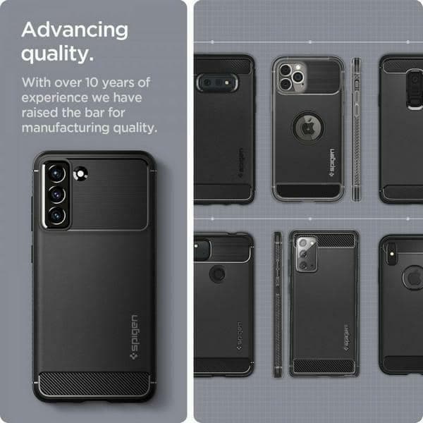 Spigen Rugged Armor - Samsung Galaxy S21 - Μαύρο 14