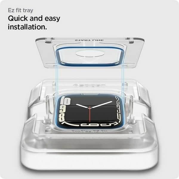 Spigen ProFlex EZ Fit - θήκη για Apple Watch 7 / 8 9 - Μαύρο 11