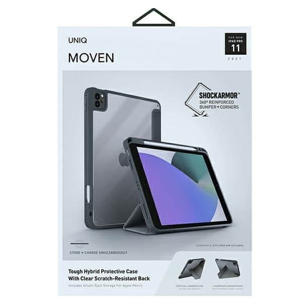 UNIQ θήκη Moven για iPad Pro 11" (2021/2020) Αντιμικροβιακή γκρι/charcoal grey 13