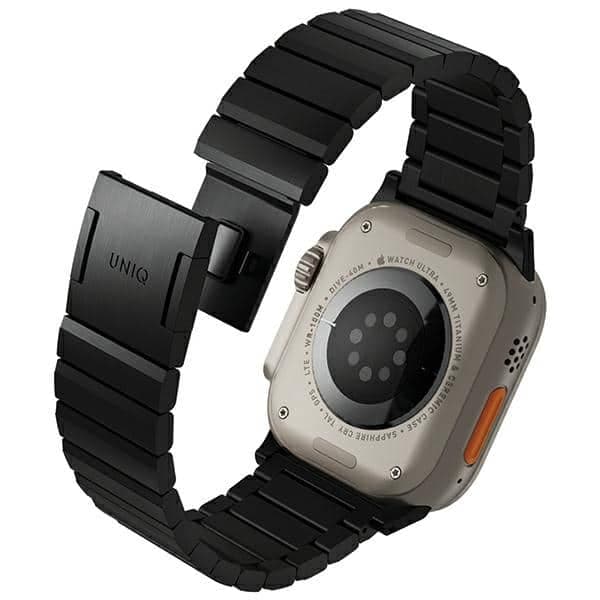 UNIQ pasek Strova Mag Apple Watch 42/44/ 45/49mm Series 1/2/3/4/5/6/7/8/9/10/SE/SE2/Ultra/Ultra 2 Stainless Steel czarny/midnight black 2