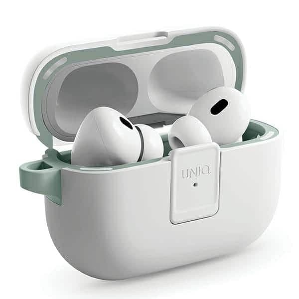UNIQ θήκη Clyde Lock Case για AirPods Pro 2 (2022/2023) λευκό-μέντα/dove white-soft mint 3