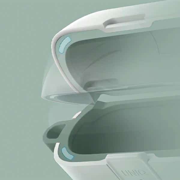UNIQ θήκη Clyde Lock Case για AirPods Pro 2 (2022/2023) λευκό-μέντα/dove white-soft mint 6