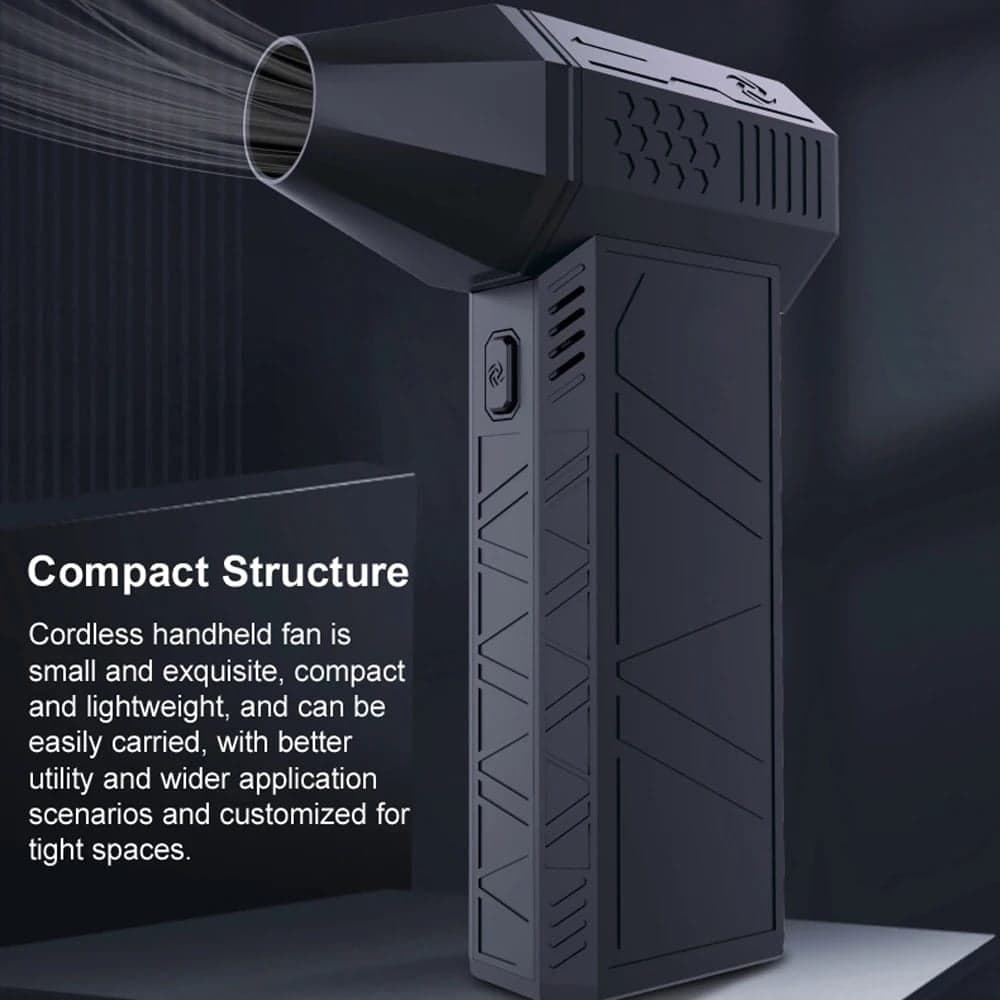 Techsuit - Original Brushless - Mini Super Jet Fan (X3) - 3000mAh, 130000RPM - Μαύρο 6