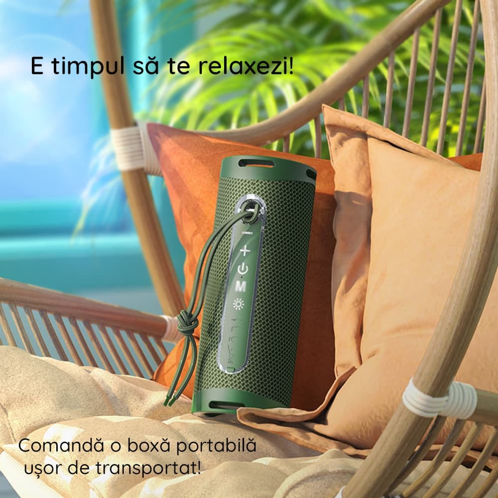 Hoco - Ασύρματο Ηχείο Dazzling pulse (HC9) - με Φως Περιβάλλοντος, Bluetooth 5.1, 10W - Μαύρο 7