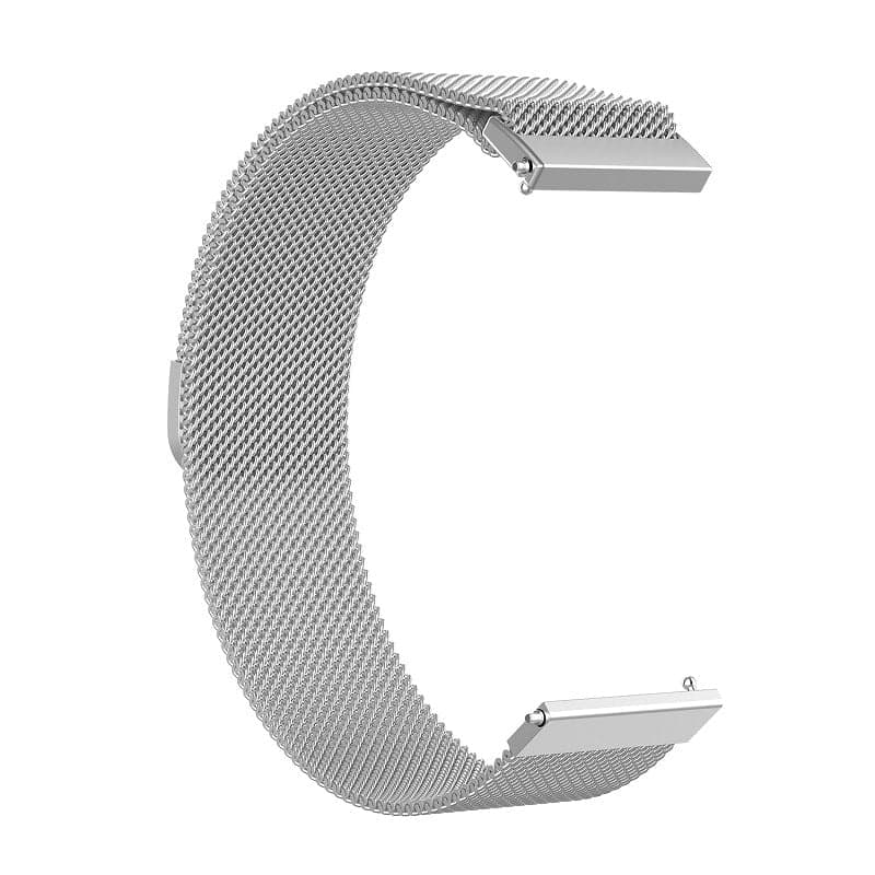 Techsuit - Watchband 22mm (W009) - Samsung Galaxy Watch (46mm)/Watch 3/Gear S3, Huawei Watch GT/GT 2/GT 3 (46mm) - Silver 2
