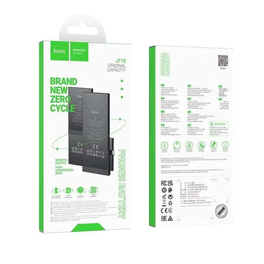 Hoco - Ενσωματωμένη Μπαταρία Smartphone (J112) - iPhone XS Max - 3174mAh - Μαύρο 6