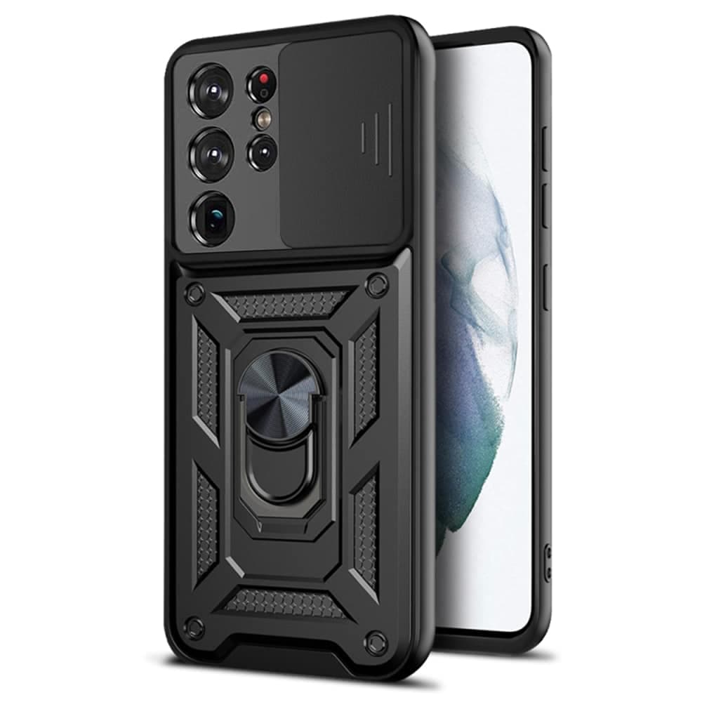 Techsuit CamShield Series - θήκη για Samsung Galaxy S21 Ultra 5G - Μαύρο