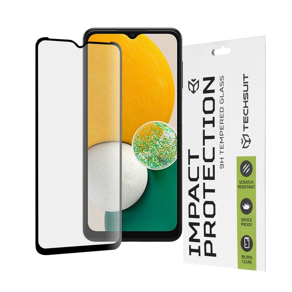 Techsuit - 111D Πλήρης Κάλυψη / Full Glue Γυαλί - Samsung Galaxy A13 5G / A04s / A04 - Μαύρο 2