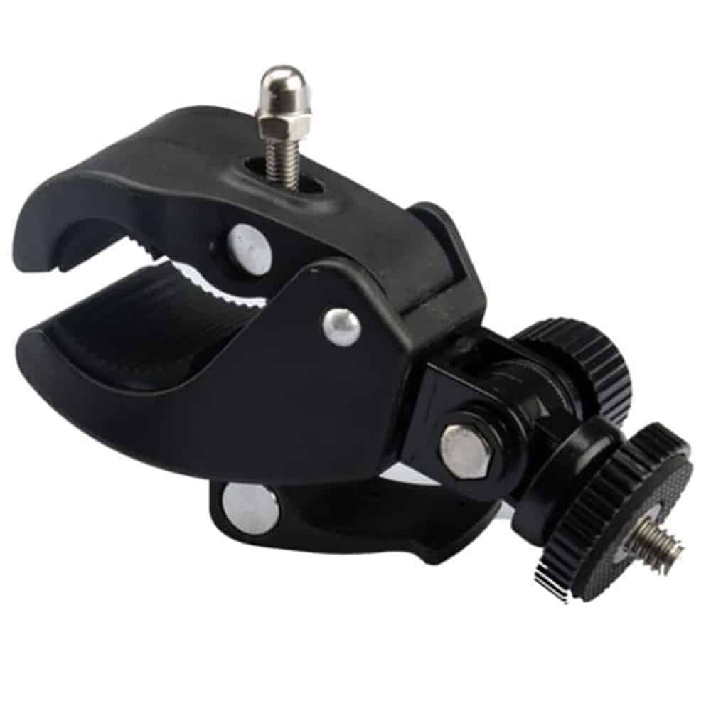 Techsuit - Mount for Handlebar (CAL07) - for GoPro Action Camera, with 1/4" Screw Compatibility - Black 4