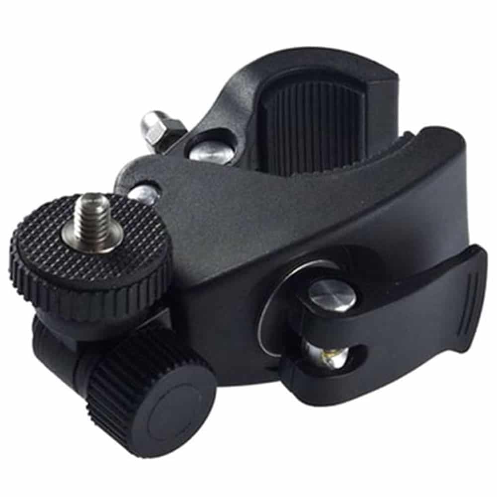 Techsuit - Mount for Handlebar (CAL07) - for GoPro Action Camera, with 1/4" Screw Compatibility - Black 5