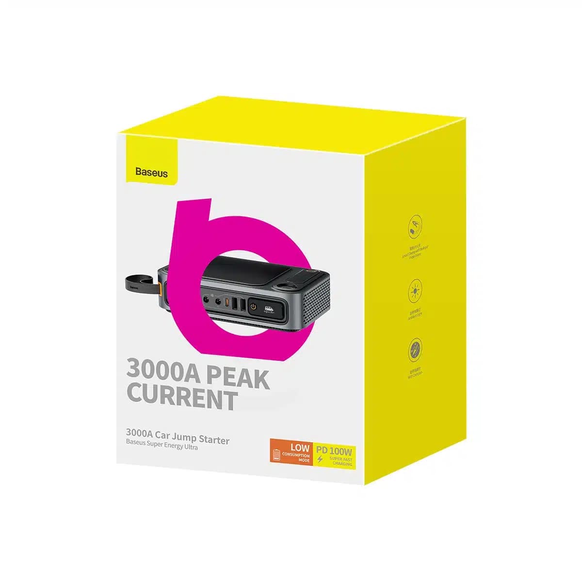 Powerbank Jump Starter 3000A Baseus Super Energy Ultra - μαύρο 5