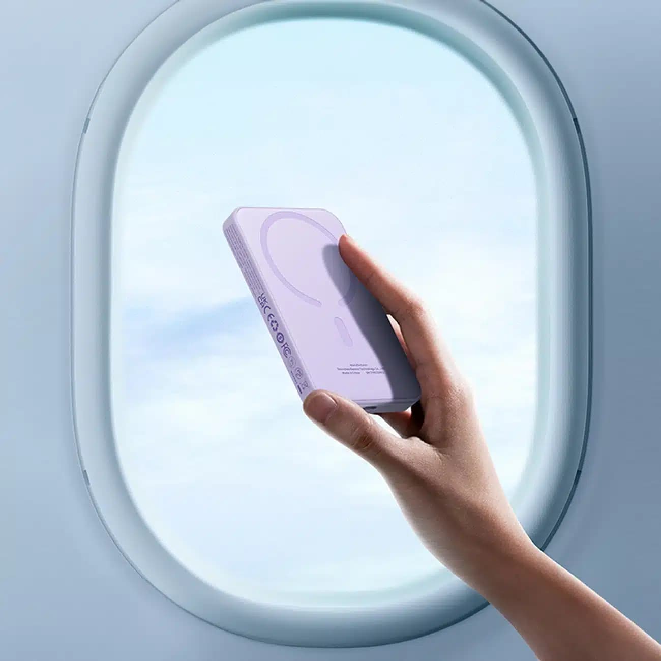Baseus mini power bank 5000mAh 20W + καλώδιο USB-C (20V/3A) - μωβ 11