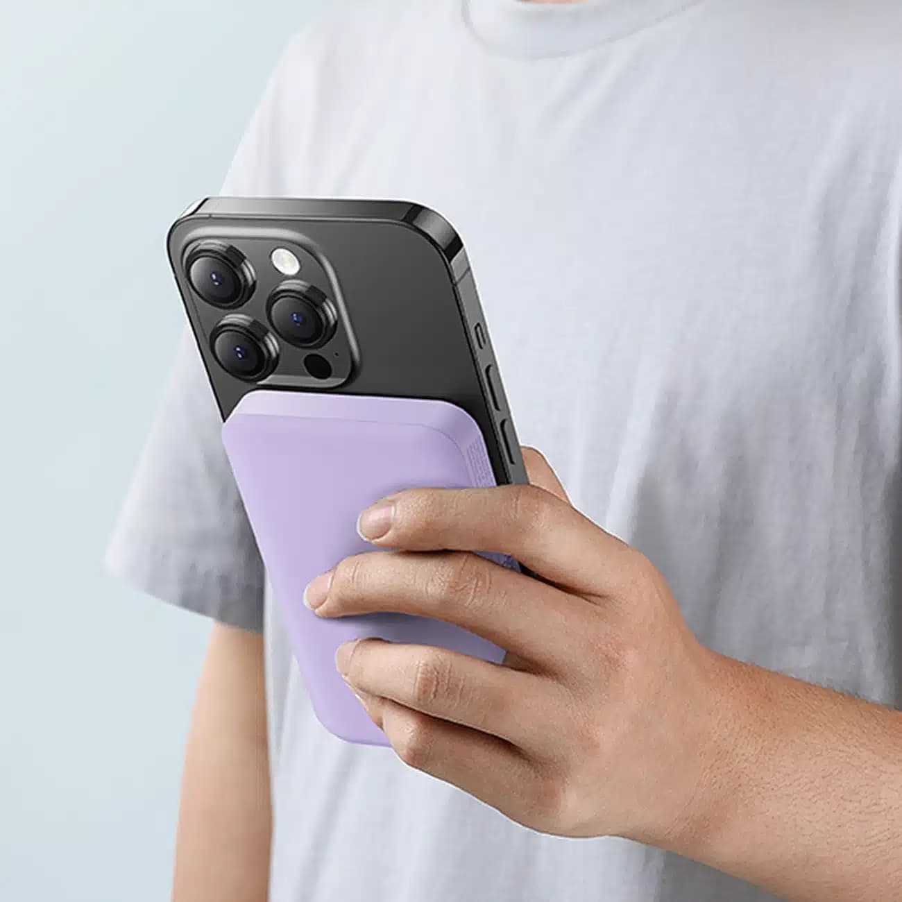 Baseus mini power bank 5000mAh 20W + καλώδιο USB-C (20V/3A) - μωβ 16