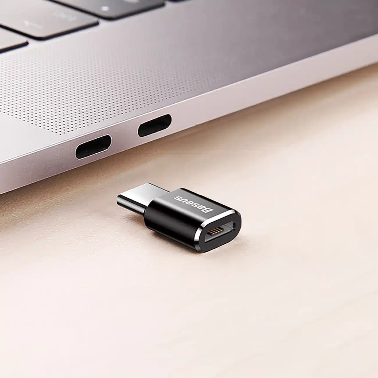 Baseus Mini Micro USB σε USB-C αντάπτορας - μαύρος 10