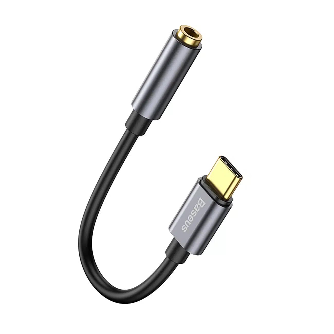 Baseus L54 προσαρμογέας για ακουστικά USB-C / mini jack 3.5mm DAC 24 bit 48 KHz - γκρι 2