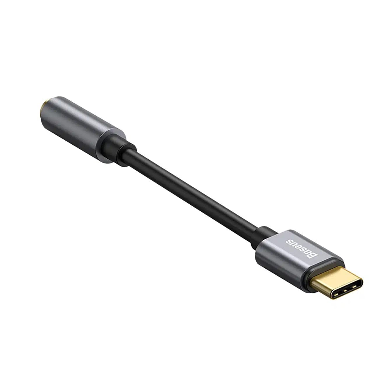 Baseus L54 προσαρμογέας για ακουστικά USB-C / mini jack 3.5mm DAC 24 bit 48 KHz - γκρι 3